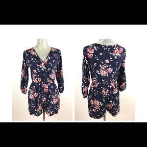 Cape Juby Navy Blue Romper Size S/P